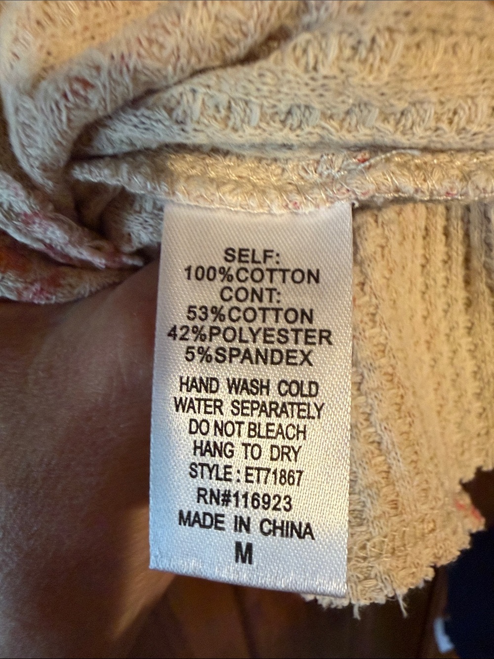 Patchwork Floral Hoodie Top - Pastel Pink Mix - Picture 10 of 10